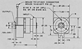 Spring Wrapped Solenoid Operated Indexing Clutch - Dimensions